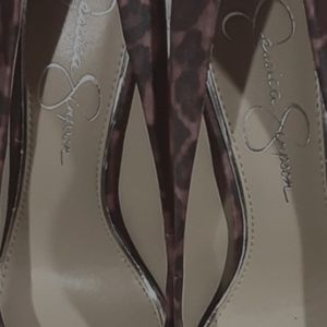 Jessica Simpson Red/Black Cheetah size 7.5 M